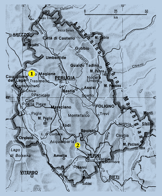 sentieri per MTB in umbria itinerari per mountain bike nella